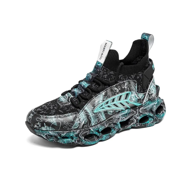 MABEL&CO Cushioning Wear-Resistant Breathable Impact-Resistant Lightweight Rebound Low-Top Running Shoes Men's-4