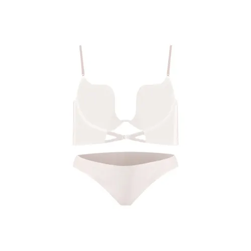 Flowers In Water Underwear Set Women's White