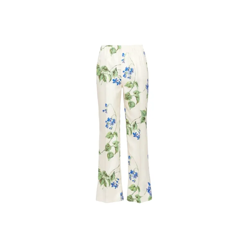 PRADA Floral Printed Elasticated Waistband Trousers-1
