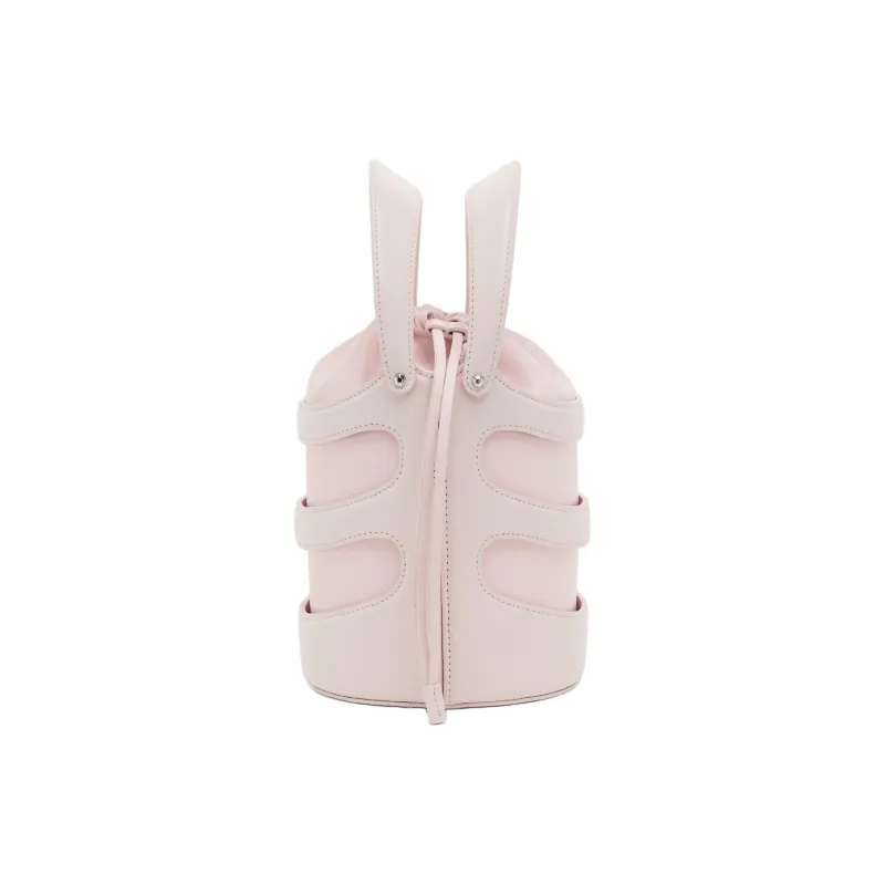 Alexander McQueen Calfskin Bucket Bag, Shoulder Bag, Crossbody Bag, Handbag Women's Pink-2