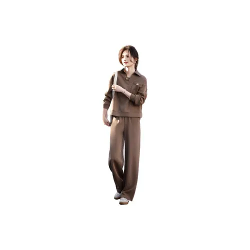 TOUCH MISS Casual Suits Women's Coffee