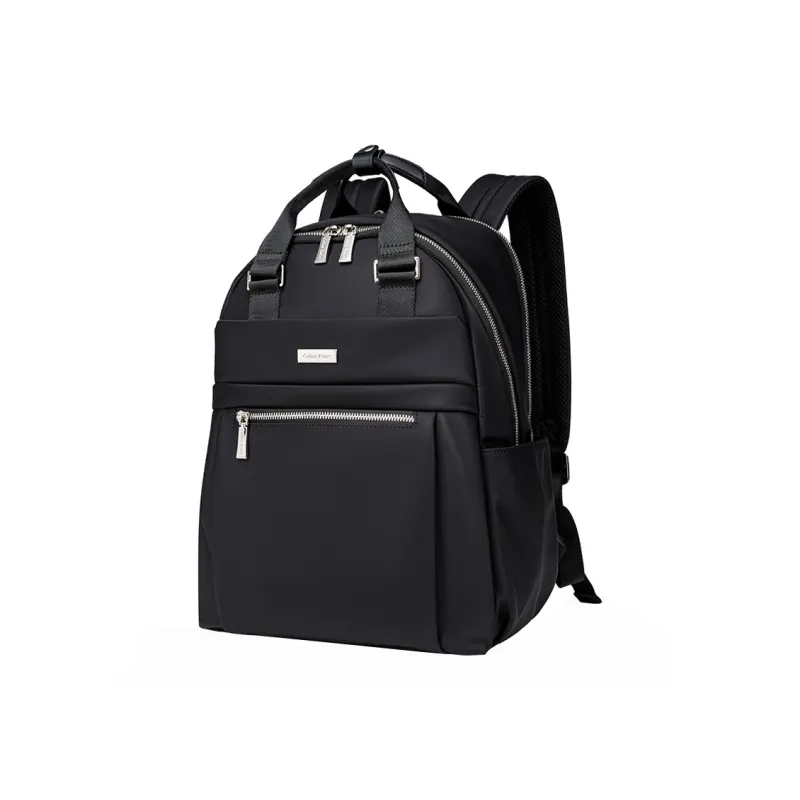 COLINS KEIRS Oxford Fabric Laptop Bag Travel Backpack Regular Women's Black/Light Pink-1