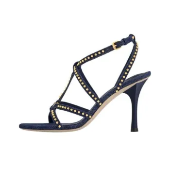 LOUIS VUITTON Stellar Strap Sandals 9cm Women's Blue