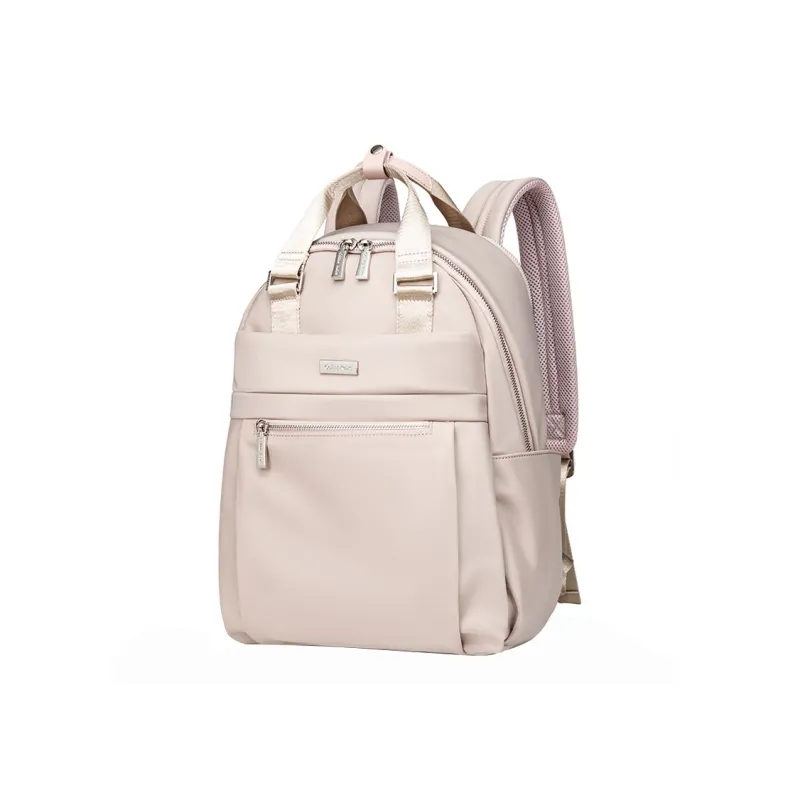 COLINS KEIRS Oxford Fabric Laptop Bag Travel Backpack Regular Women's Black/Light Pink-3