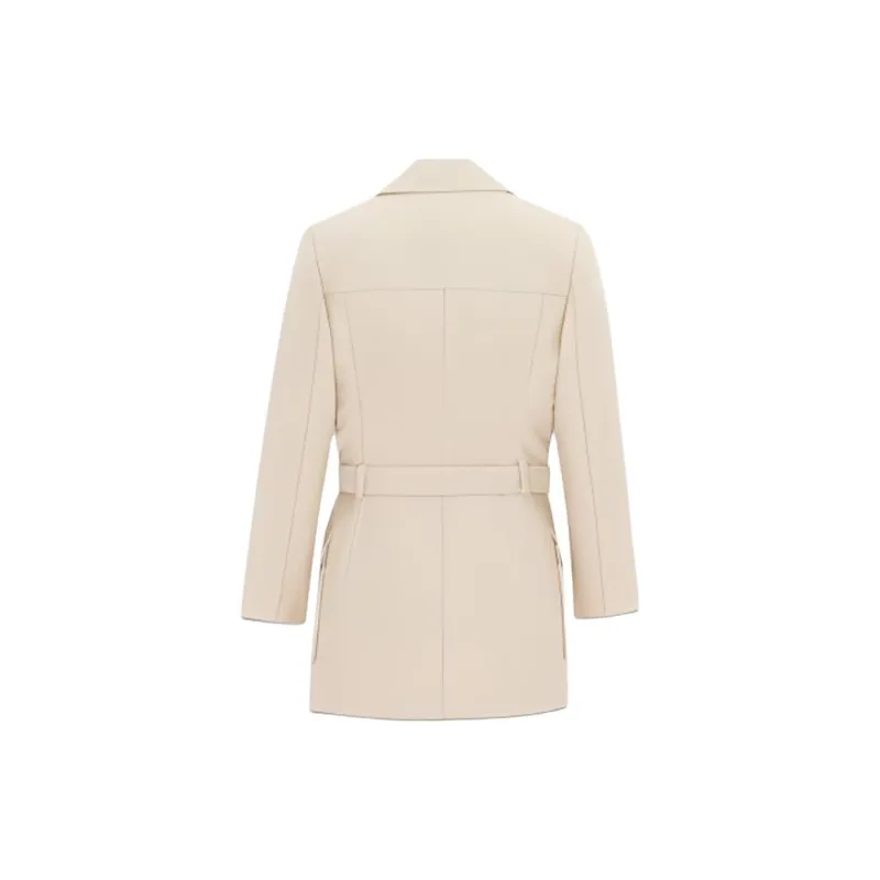 SAINT LAURENT Belted Double breasted Coat-1