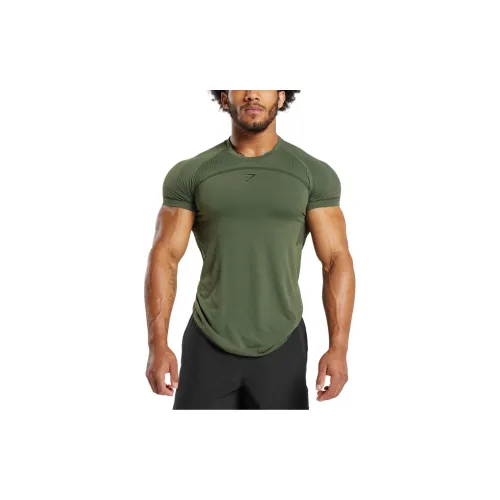 GYMSHARK Fitness Clothing Men Dark Olive Green