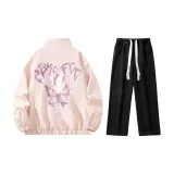 Set (Pink Coats+Black Washable Jeans)