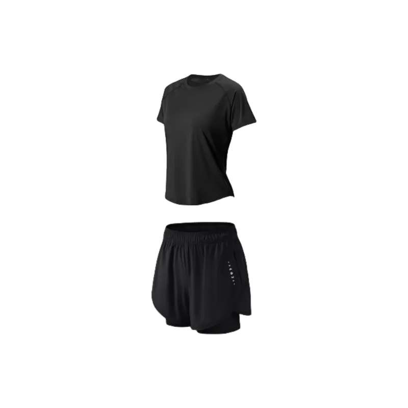 Canle Summer Thin Yoga Top Fitness Loose Fit Slimming Women's Outdoor Sports Suit-6