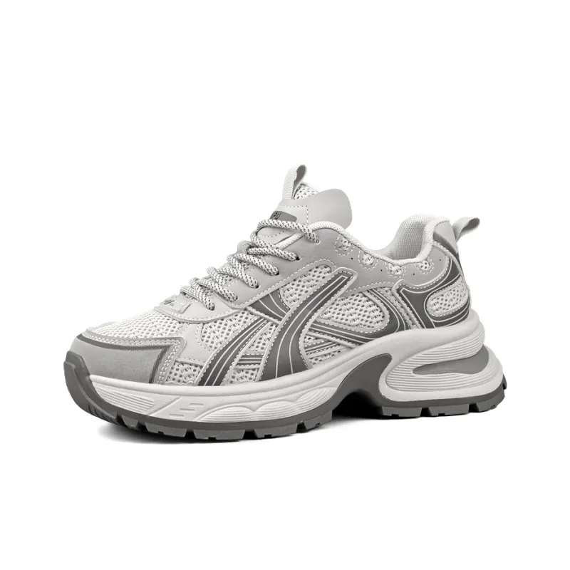 WENPU Cushioned Wear-Resistant Lightweight Height Increasing Low-Top Chunky Sneakers Women's-1