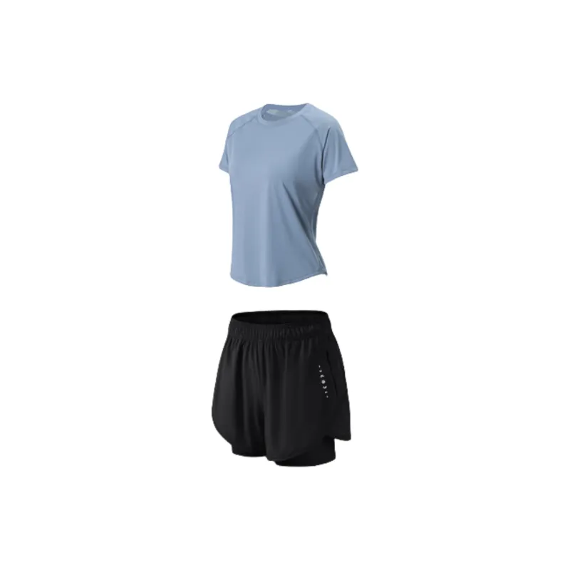 Canle Summer Thin Yoga Top Fitness Loose Fit Slimming Women's Outdoor Sports Suit-3