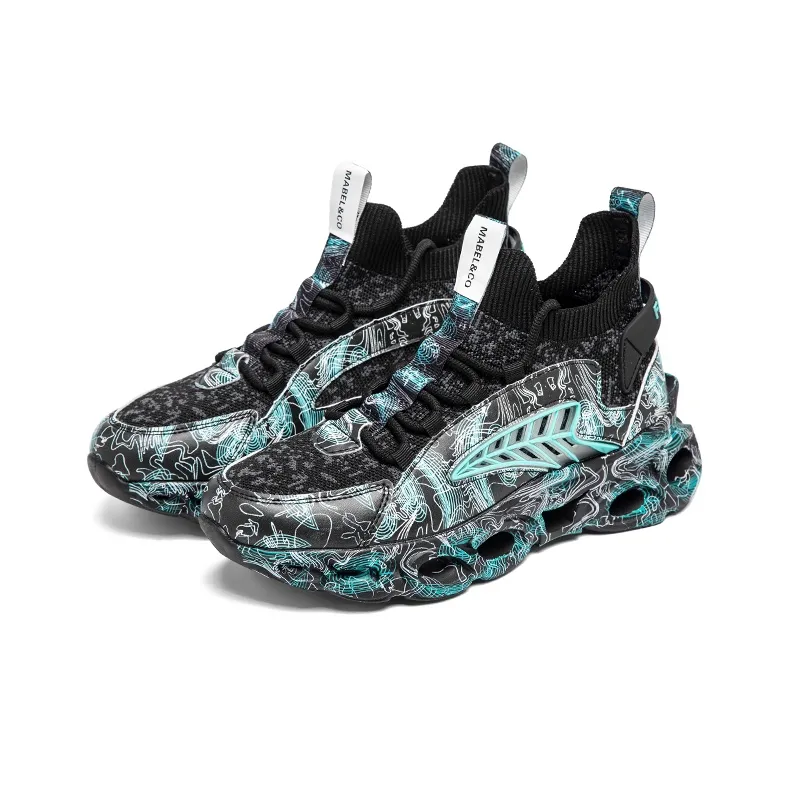 MABEL&CO Cushioning Wear-Resistant Breathable Impact-Resistant Lightweight Rebound Low-Top Running Shoes Men's-5