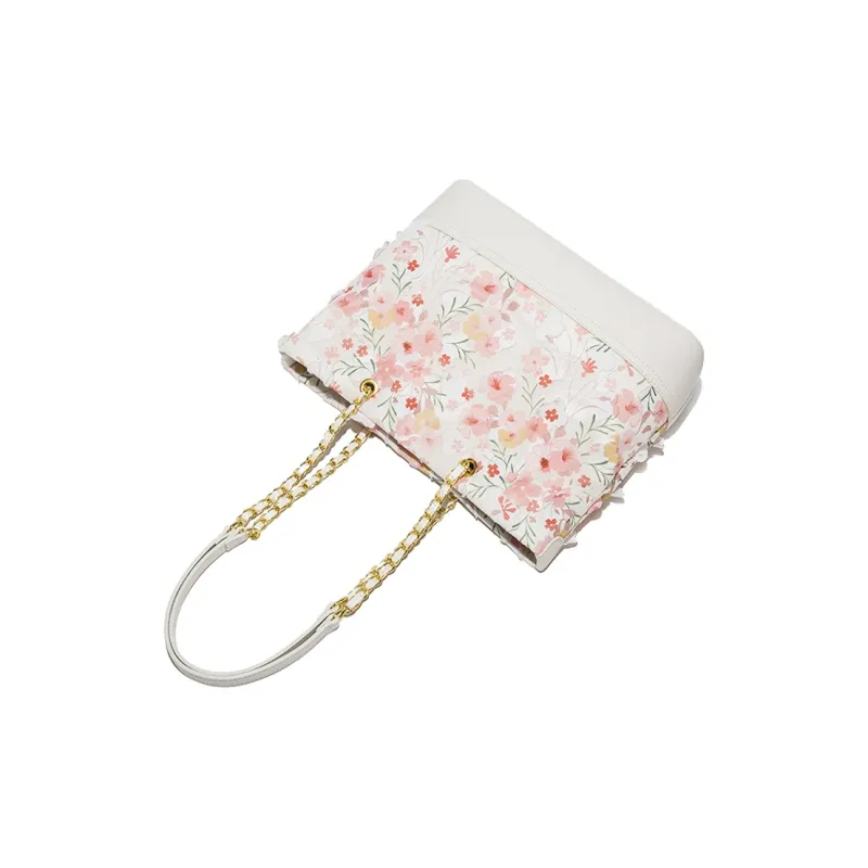 MACKJANICE Polyurethane Tote Bag Shoulder Bag Regular Women's Ice Blossom Pink-4