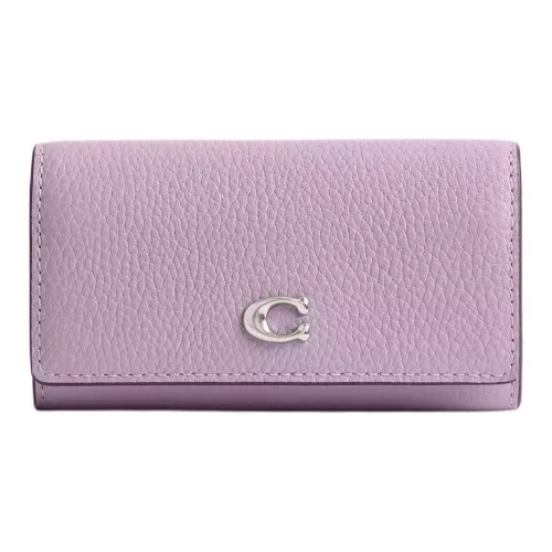 COACH Key Case Key Pouches Soft Purple