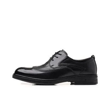 LUOMAIKE Dress Shoes Men Low Top Black, Brown