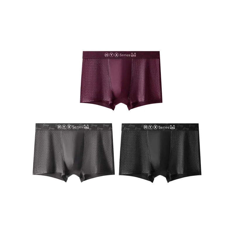 H YXIANG Square cut Underwear Men's 3 Pack-0