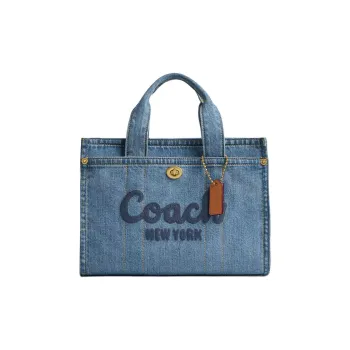 COACH Cargo Denim With Waxed Leather Chetta Tote Bag Shopping Bag Shoulder Bag Handbag Women's Indigo