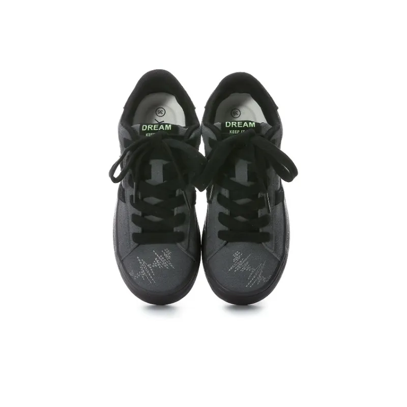 UNIITY Fashion Vintage Minimalist Style Versatile Low-Top Skateboard Shoes Women's Box Included-3