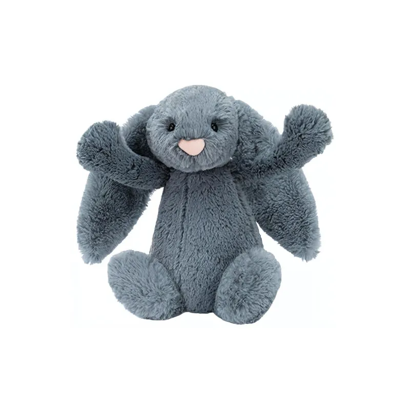 JELLYCAT Bashful Dusky Blue Bunny Plush Toy-3