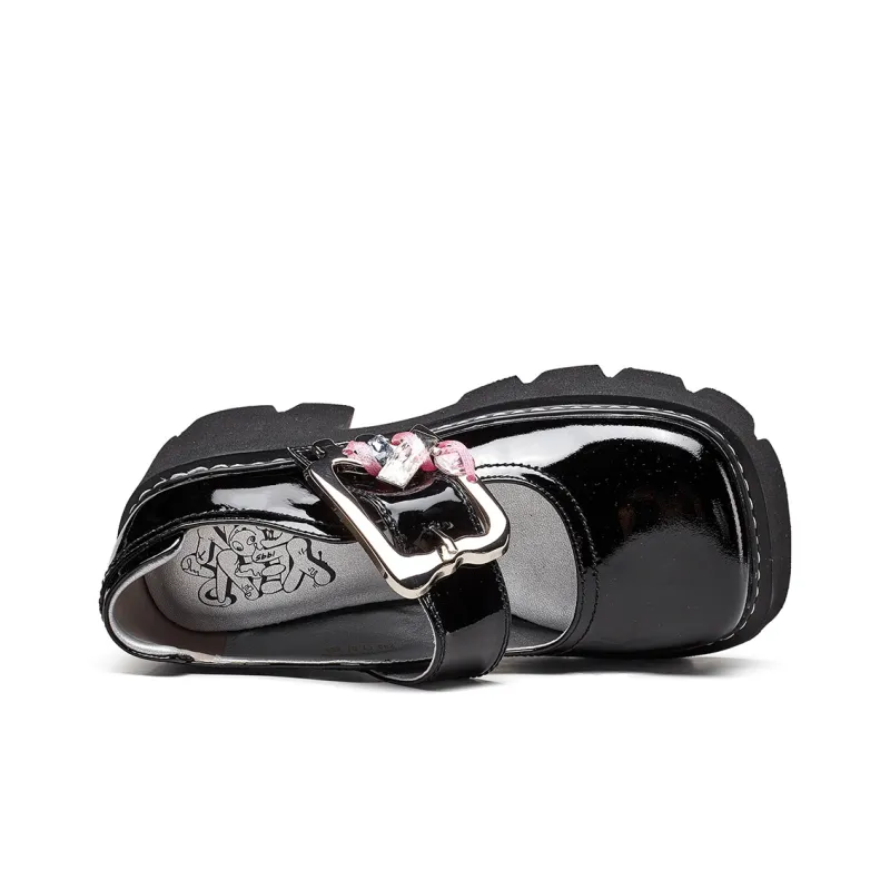 YEARCON Loafers Women's Black Beige White-6