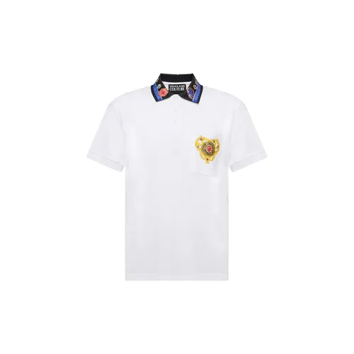 VERSACE JEANS COUTURE Polo Shirts Men White