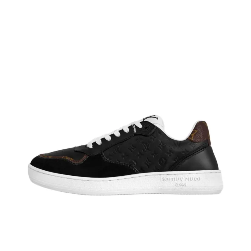 LOUIS VUITTON Stadium Low Top Skateboard Shoes Women's Black-0