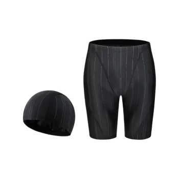 K-bird Swimming Sets Polyester Outdoor Swimming Pool Men's Largest 5XL Black