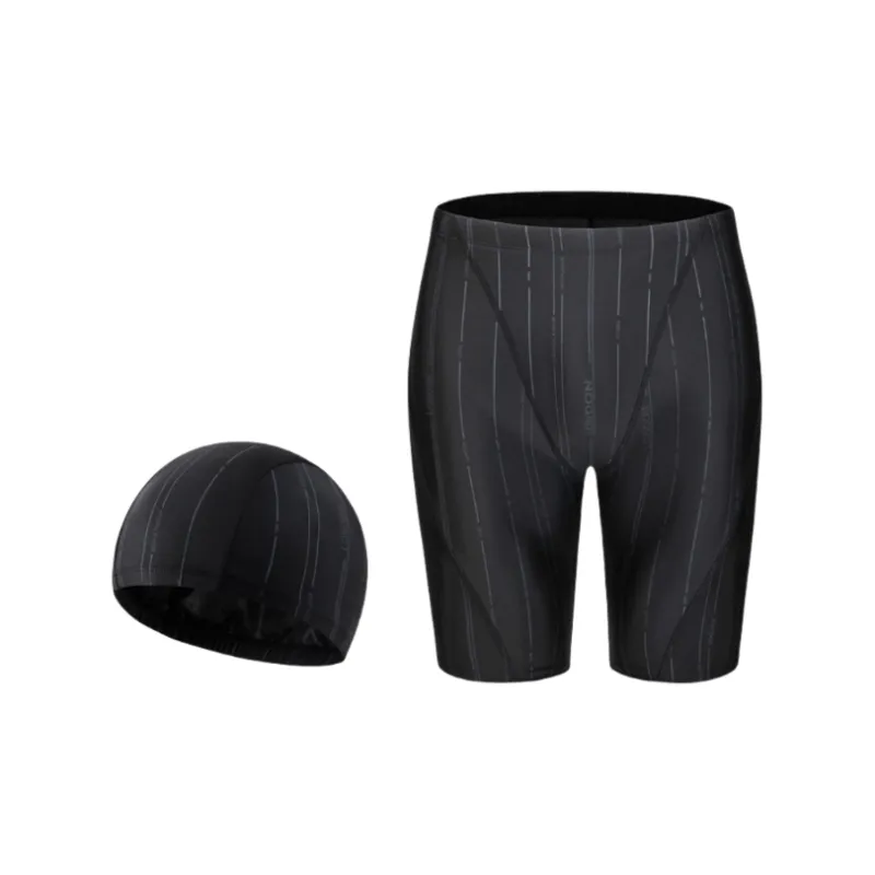 K-bird Swimming Sets Polyester Outdoor Swimming Pool Men's Largest 5XL Black-0
