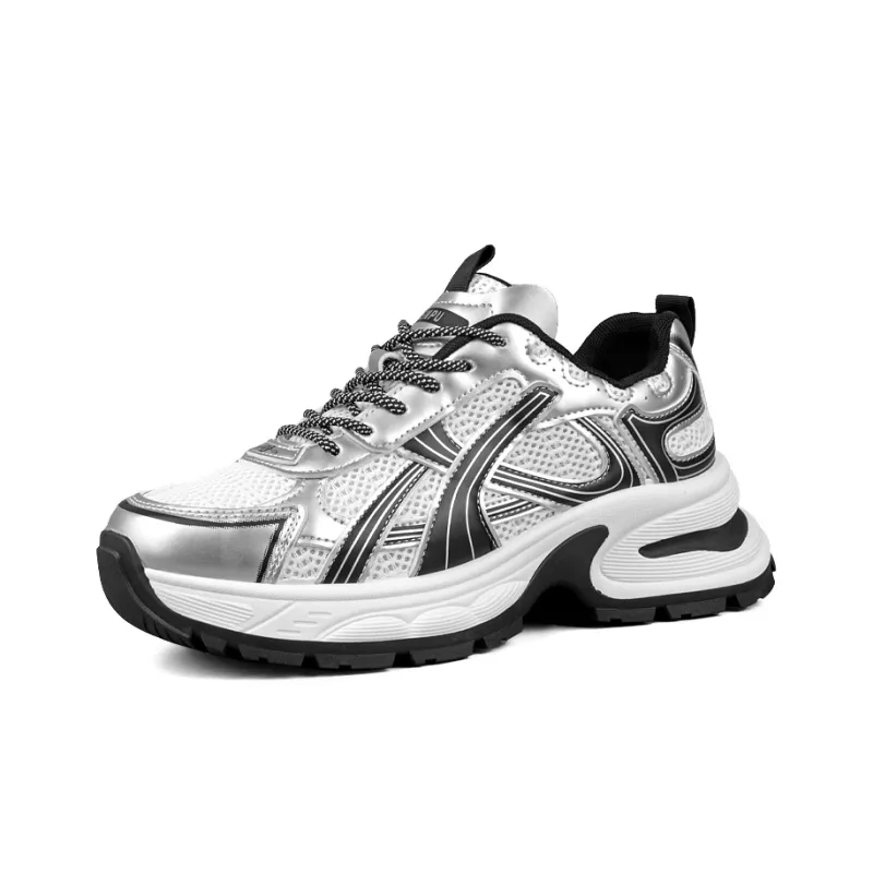 WENPU Cushioned Wear-Resistant Lightweight Height Increasing Low-Top Chunky Sneakers Women's-8