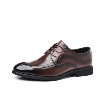KACHILANG Dress Shoes Men Low Top Brown/Black