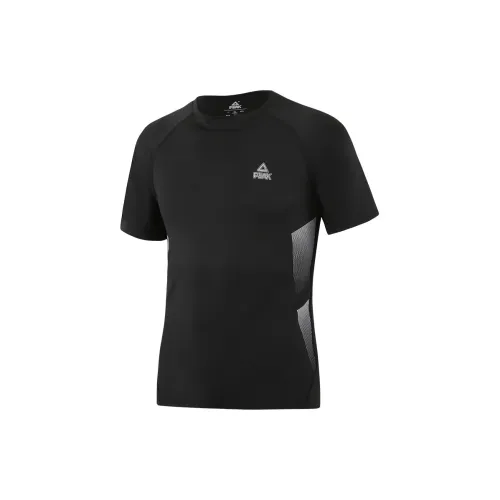 PEAK T-Shirts Men Black+Hats & Caps