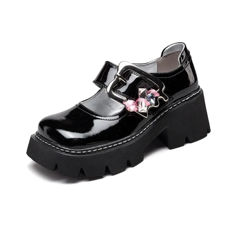 YEARCON Loafers Women's Black Beige White-5