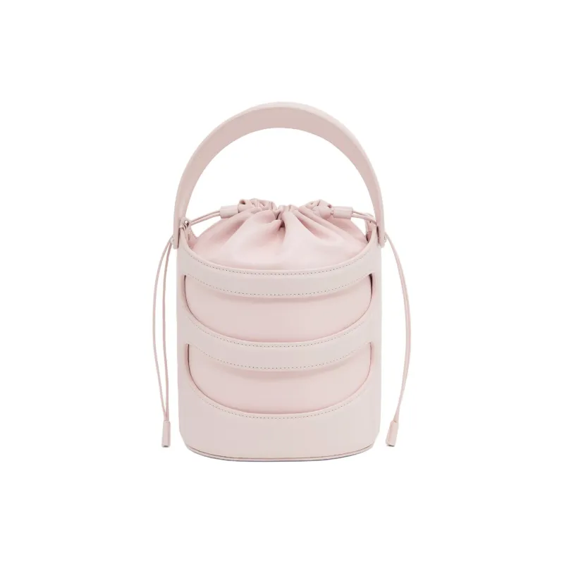 Alexander McQueen Calfskin Bucket Bag, Shoulder Bag, Crossbody Bag, Handbag Women's Pink-3