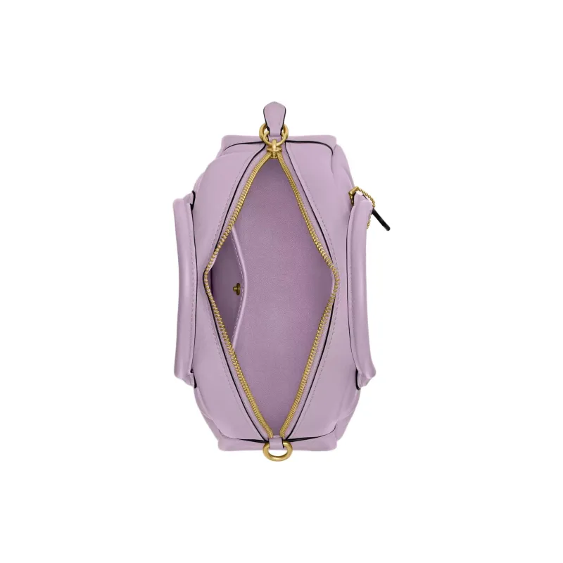 COACH Borough Leather Handbag, Shoulder Bag, Crossbody Bag Medium Size Women's Light Purple-2