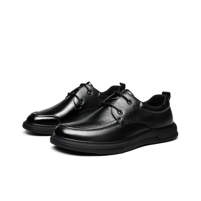 FAPAI Men's Casual Shoes Men Low Top Black-2
