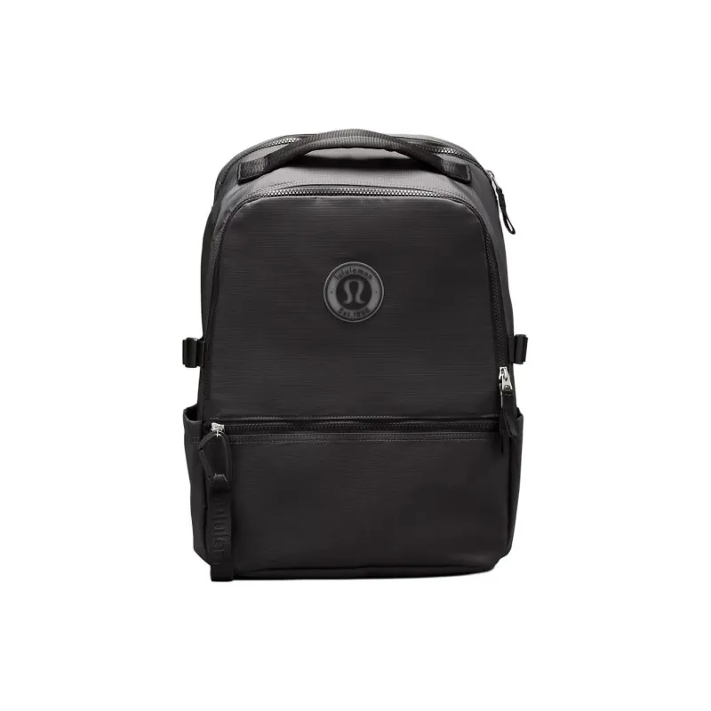 Lululemon Recycled Nylon Backpack Regular Unisex Horizontal Gray & Black-0