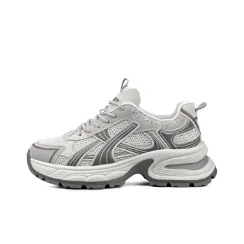 WENPU Cushioned Wear-Resistant Lightweight Height Increasing Low-Top Chunky Sneakers Women's