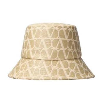 Valentino Raffia Bucket Hats Women's Beige
