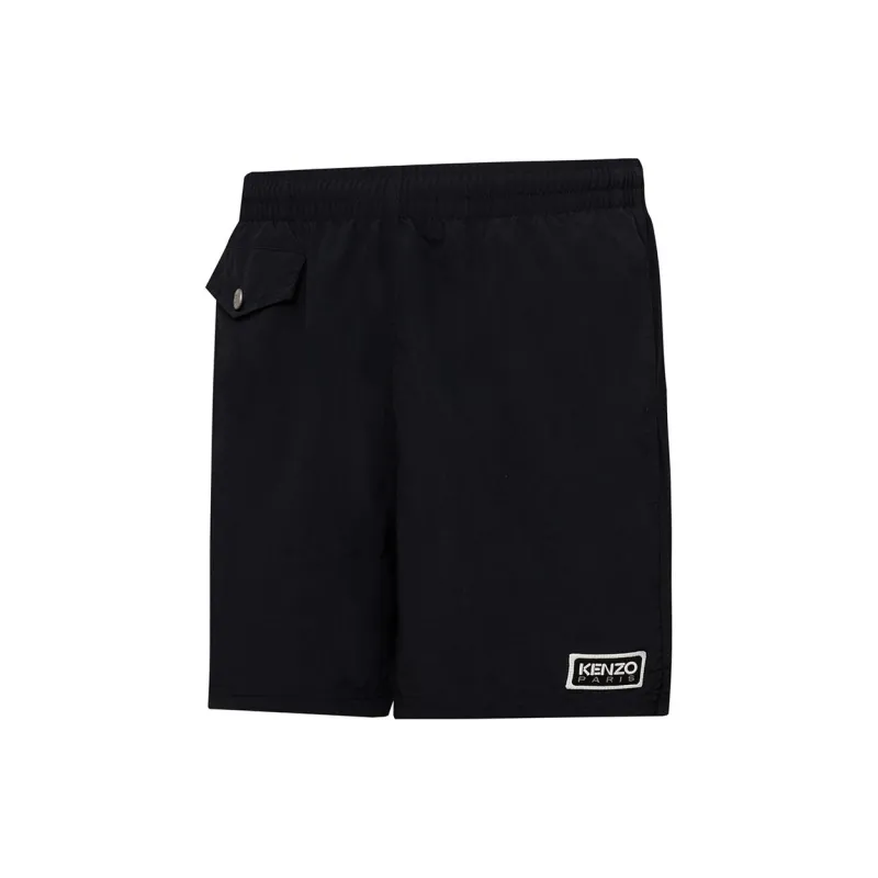 KENZO Logo Patch Swim Trunks-2
