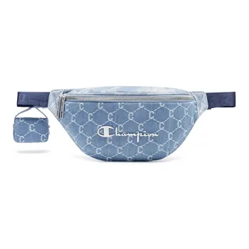 Champion Fabric Synthetic Leather Fanny Pack Regular Unisex Khaki/Blue