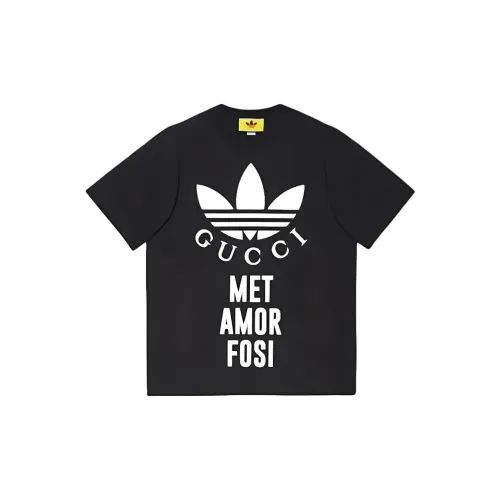 Adidas X GUCCI T-Shirts Men Black