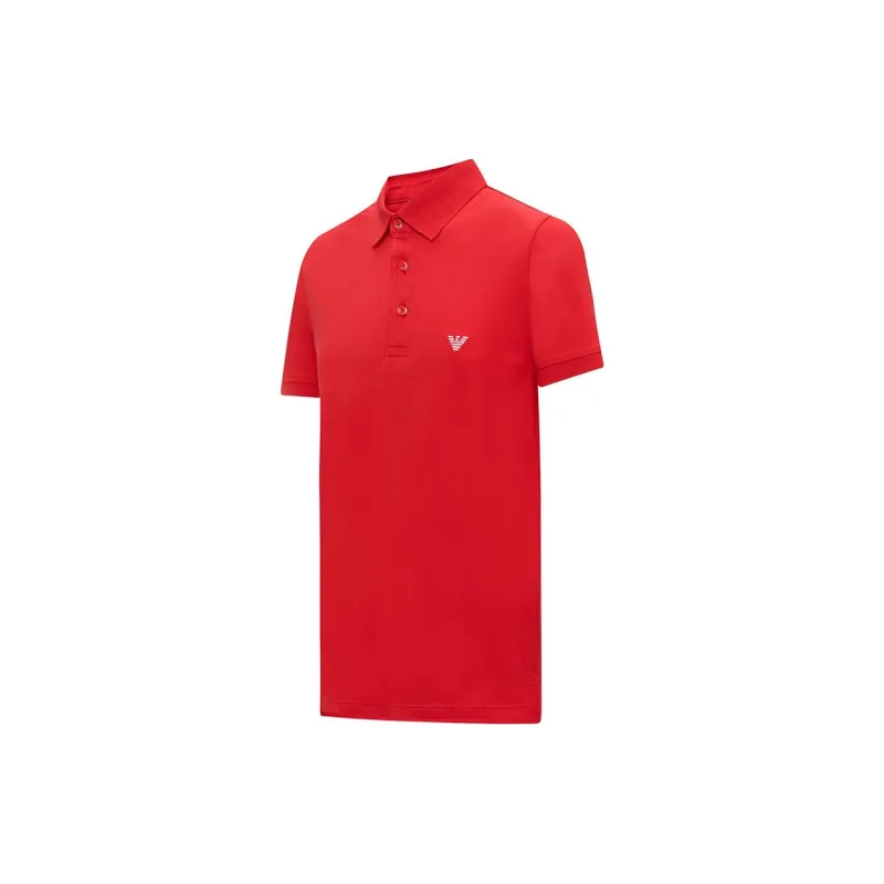 EMPORIO ARMANI SS24 Polo Shirt Men's Red-2