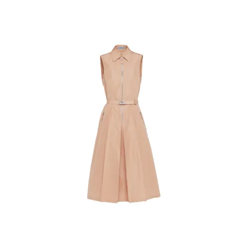 PRADA Sleeveless Dresses Women's Pink