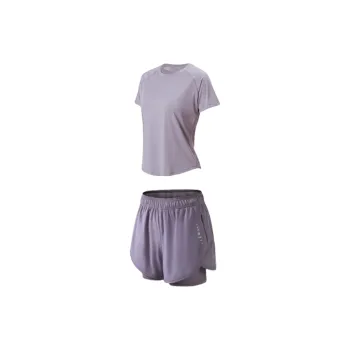 Canle Summer Thin Yoga Top Fitness Loose Fit Slimming Women's Outdoor Sports Suit