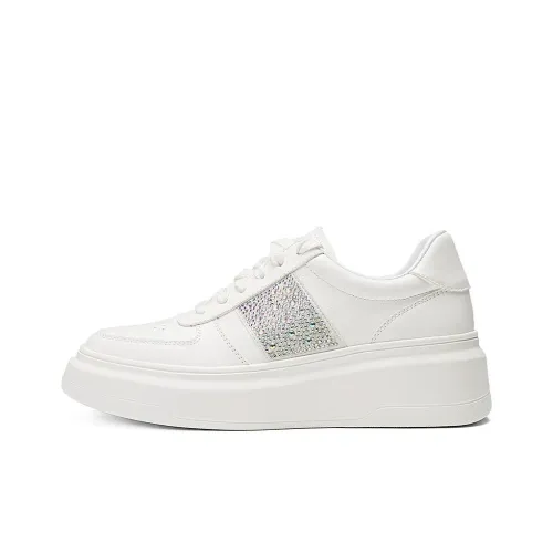 BOSSSUNWEN Skateboard Shoes Women's Low-Top