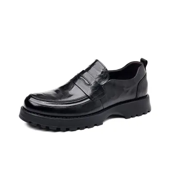 KACHILANG Men's Casual Shoes Men Low Top Black/Brown