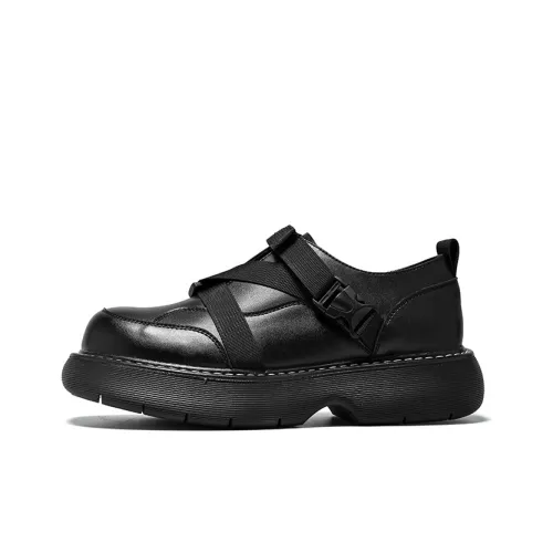 DOUBLE STAR 88 Dress Shoes Men Low-Top Black