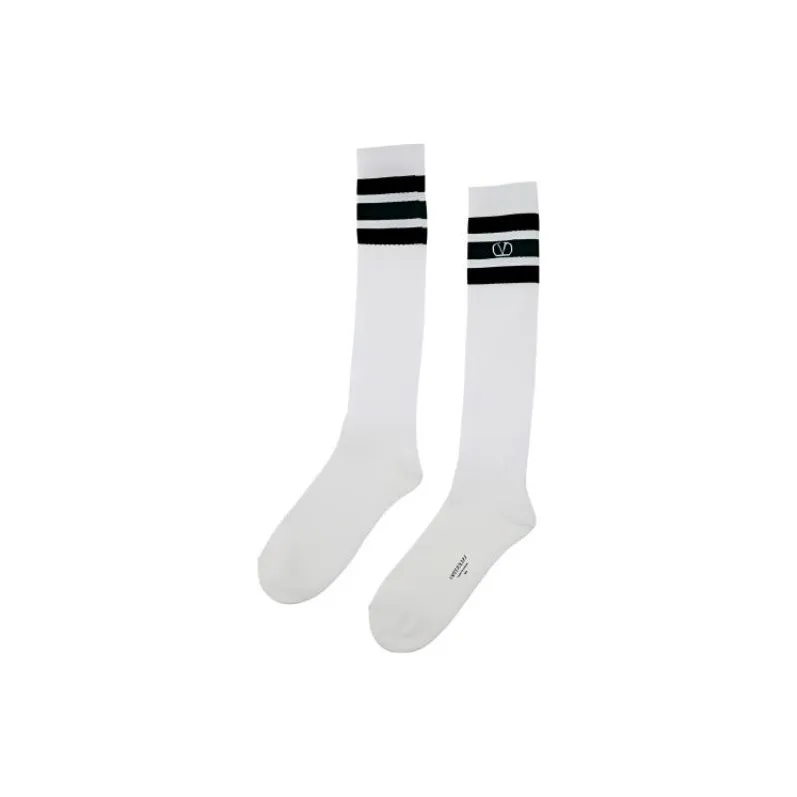 Valentino Logo Intarsia Socks-0