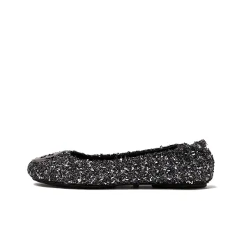 TORY BURCH Minnie Travel Tweed Ballerina Shoes