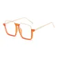 Orange Gold Frame with Transparent Lens