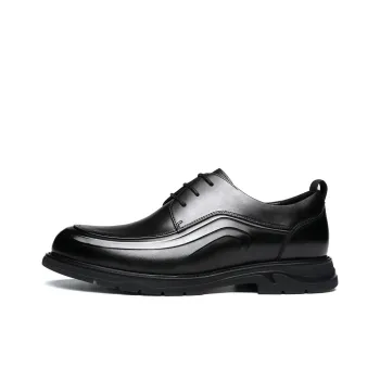 FAPAI Dress Shoes Men Low Top Black/Brown